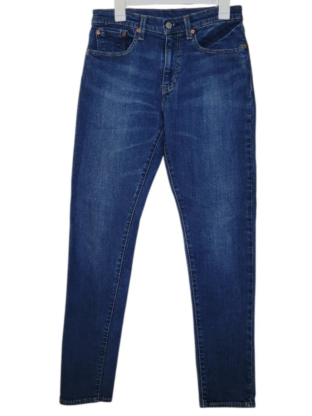 Levis 512 Slim Taper Mens Jeans 31x34 Dark Wash Indigo Stretch Denim Minimalist